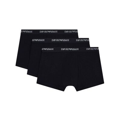 Emporio Armani Armani Stretch Jersey Boxer Briefs 3P Schwarz Baumwolle XX-Large Herren Emporio Armani Armani Stretch Jersey Boxer Briefs 3P Schwarz Baumwolle XX-Large Herren