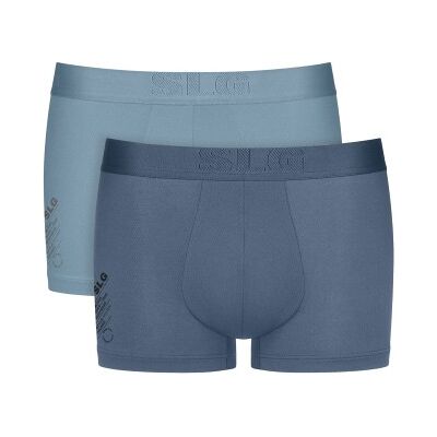 Sloggi 2P SLG Base Soft Trunk Blau Large Herren Sloggi 2P SLG Base Soft Trunk Blau Large Herren