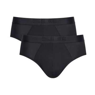 Sloggi 2P SLG Base Soft Midi Briefs Schwarz Large Herren Sloggi 2P SLG Base Soft Midi Briefs Schwarz Large Herren