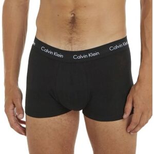 Calvin Klein 5P Cotton Stretch Solid Low Rise Trunks Schwarz Baumwolle Large Herren