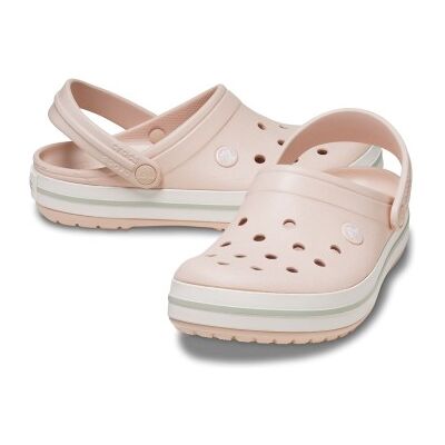 Crocs Crocband Unisex Weiß/Rosa US M5/W7 (EU 37-38) Crocs Crocband Unisex Weiß/Rosa US M5/W7 (EU 37-38)