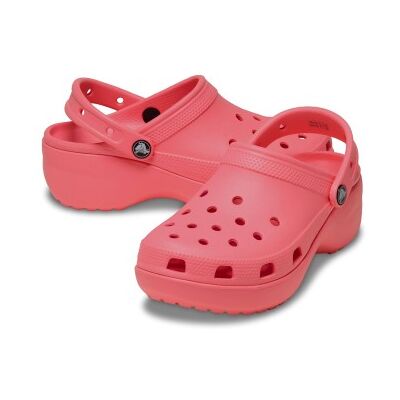 Crocs Classic Platform Clog Himbeerrot US W8 (EU 38-39) Damen Crocs Classic Platform Clog Himbeerrot US W8 (EU 38-39) Damen