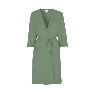 Damella Viscose Plain Wave Robe Hellgrün Bambus XX-Large Damen Damella Viscose Plain Wave Robe Hellgrün Bambus XX-Large Damen