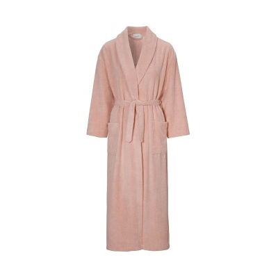 Damella Soft Velour Terry Robe Rosa Large Damen Damella Soft Velour Terry Robe Rosa Large Damen