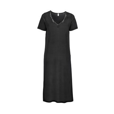 Damella Silk Short Sleeve Nightdress Schwarz Seide XX-Large Damen Damella Silk Short Sleeve Nightdress Schwarz Seide XX-Large Damen