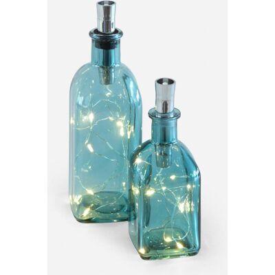 bonprix LED-Deko-Objekt Flaschen (2-tlg.Set) - blau bonprix LED-Deko-Objekt Flaschen (2-tlg.Set) - blau