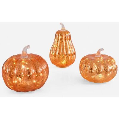 bonprix LED-Deko-Objekt Kürbisse (3-tlg.Set) - orange bonprix LED-Deko-Objekt Kürbisse (3-tlg.Set) - orange