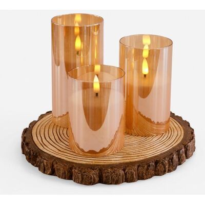 bonprix LED-Objekt mit LED Kerzen (3-tlg. Set) - gold bonprix LED-Objekt mit LED Kerzen (3-tlg. Set) - gold