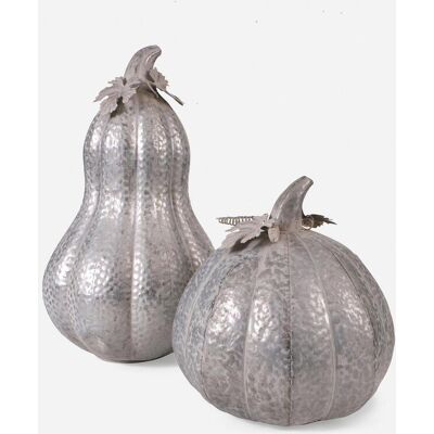 bonprix Deko-Objekte Metall-Kürbisse (2-tlg. Set) - silber bonprix Deko-Objekte Metall-Kürbisse (2-tlg. Set) - silber
