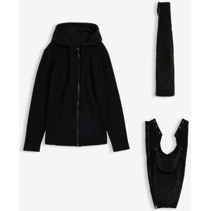 bonprix 4-in-1 Fleecejacke mit Babyeinsatz und Vorder- und Rückentragefunktion - schwarz - Damen - Size: 44/46 (L) bonprix 4-in-1 Fleecejacke mit Babyeinsatz und Vorder- und Rückentragefunktion - schwarz - Damen - Size: 44/46 (L)