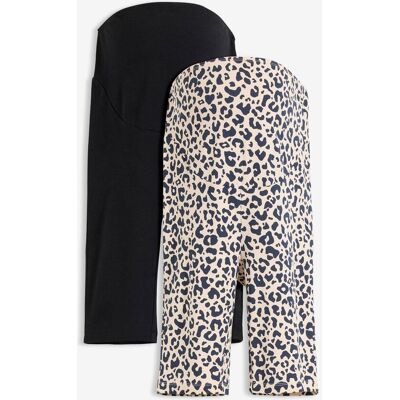 bonprix Umstands-Radlerhosen aus Bio-Baumwolle (2er Pack) - schwarz - Damen - Size: 48/50 (XL) bonprix Umstands-Radlerhosen aus Bio-Baumwolle (2er Pack) - schwarz - Damen - Size: 48/50 (XL)