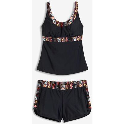 bonprix Tankini mit Badeshorts (2-tlg.Set) - schwarz - Damen - Size: 38 bonprix Tankini mit Badeshorts (2-tlg.Set) - schwarz - Damen - Size: 38