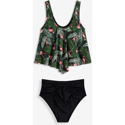 bonprix Tankini mit Highwaist-Bikinihose (2-tlg.Set) - schwarz - Damen - Size: 44 bonprix Tankini mit Highwaist-Bikinihose (2-tlg.Set) - schwarz - Damen - Size: 44