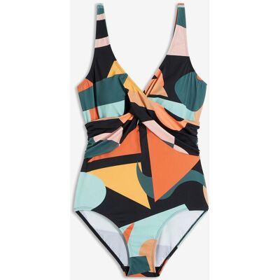 bonprix Badeanzug in Wickel-Optik - schwarz - Damen - Size: 40 bonprix Badeanzug in Wickel-Optik - schwarz - Damen - Size: 40
