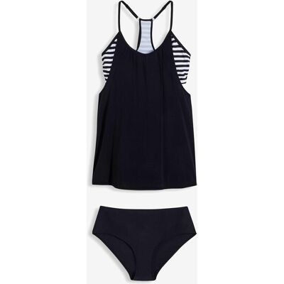 bonprix Long-Tankini mit Ringerrücken (2-tlg.Set) - schwarz - Damen - Size: 48 bonprix Long-Tankini mit Ringerrücken (2-tlg.Set) - schwarz - Damen - Size: 48