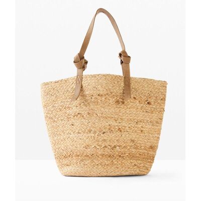 bonprix Juteshopper mit Knotendetails - beige - Damen - Size: 0 bonprix Juteshopper mit Knotendetails - beige - Damen - Size: 0