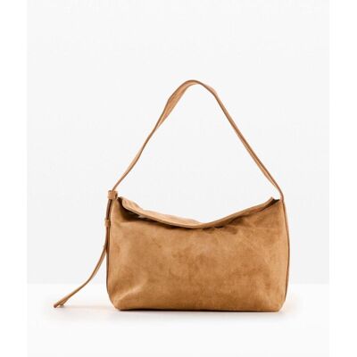 bonprix Handtasche in Velourslederoptik - braun - Damen - Size: 0 bonprix Handtasche in Velourslederoptik - braun - Damen - Size: 0
