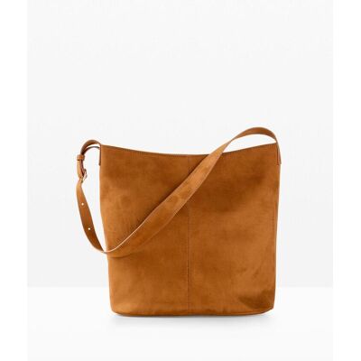 bonprix Handtasche im Velourslederoptik - braun - Damen - Size: 0 bonprix Handtasche im Velourslederoptik - braun - Damen - Size: 0