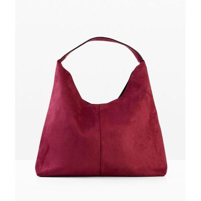 bonprix Shopper in Velourslederoptik - rot - Damen - Size: 0 bonprix Shopper in Velourslederoptik - rot - Damen - Size: 0
