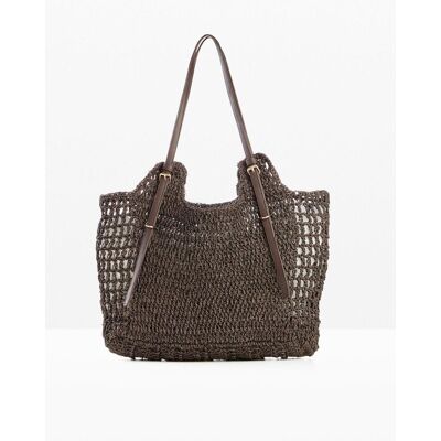 bonprix Strohshopper mit Schnallendetails - braun - Damen - Size: 0 bonprix Strohshopper mit Schnallendetails - braun - Damen - Size: 0