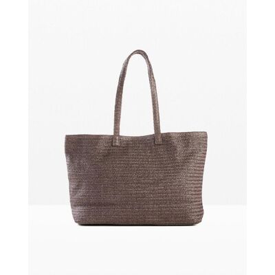 bonprix Shopper in Strohoptik - braun - Damen - Size: 0 bonprix Shopper in Strohoptik - braun - Damen - Size: 0