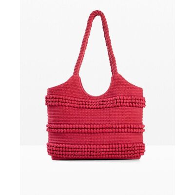 bonprix Baumwollshopper in Strukturierter Optik - pink - Damen - Size: 0 bonprix Baumwollshopper in Strukturierter Optik - pink - Damen - Size: 0