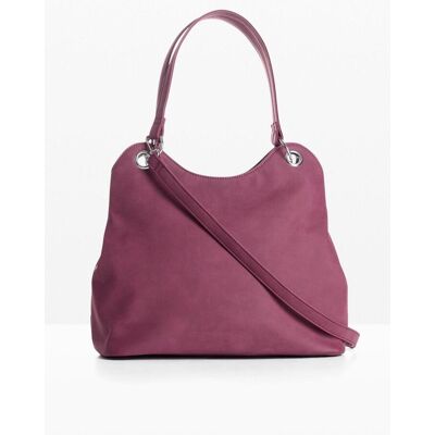 bonprix Handtasche in Velourslederoptik - rot - Damen - Size: 0 bonprix Handtasche in Velourslederoptik - rot - Damen - Size: 0