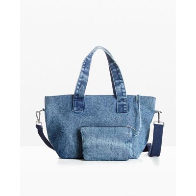 bonprix Handtasche Denim - blau - Damen - Size: 0 bonprix Handtasche Denim - blau - Damen - Size: 0