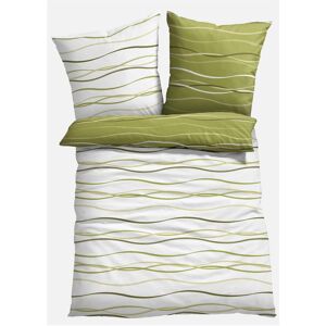 bonprix Wendbare Linon-Bettwäsche - grün - Size: 3 (2x 80/80 cm, 1x 200/200 cm) bonprix Wendbare Linon-Bettwäsche - grün - Size: 3 (2x 80/80 cm, 1x 200/200 cm)