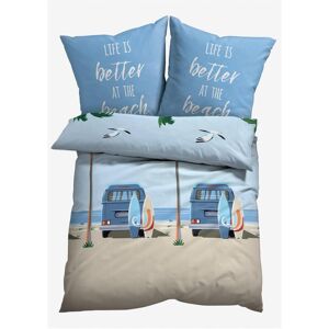 bonprix Baumwollmix-Bettwäsche - blau - Size: 1 (1x 80/80 cm, 1x 135/200 cm) bonprix Baumwollmix-Bettwäsche - blau - Size: 1 (1x 80/80 cm, 1x 135/200 cm)