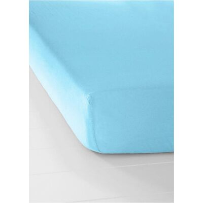 bonprix Jersey Spannbettlaken - blau - Size: 4 (100/200 cm) bonprix Jersey Spannbettlaken - blau - Size: 4 (100/200 cm)