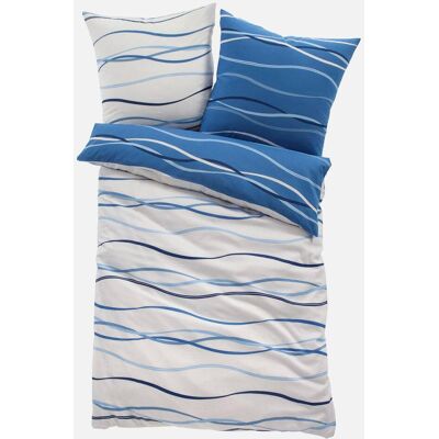 bonprix Wendbare Linon-Bettwäsche - blau - Size: 1 (1x 80/80 cm, 1x 135/200 cm) bonprix Wendbare Linon-Bettwäsche - blau - Size: 1 (1x 80/80 cm, 1x 135/200 cm)