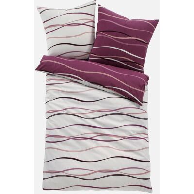 bonprix Wendbare Linon-Bettwäsche - lila - Size: 2 (1x 80/80 cm, 1x 155/220 cm) bonprix Wendbare Linon-Bettwäsche - lila - Size: 2 (1x 80/80 cm, 1x 155/220 cm)