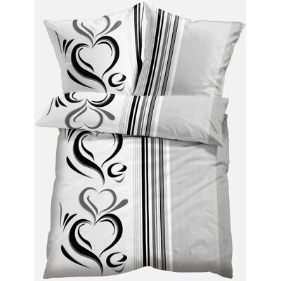 bonprix Linon-Bettwäsche - grau - Size: 2 (1x 80/80 cm, 1x 155/220 cm) bonprix Linon-Bettwäsche - grau - Size: 2 (1x 80/80 cm, 1x 155/220 cm)
