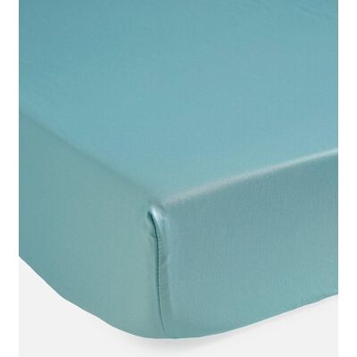 bonprix Lyocell Spannbettlaken - petrol - Size: 1 (100/200 cm) bonprix Lyocell Spannbettlaken - petrol - Size: 1 (100/200 cm)