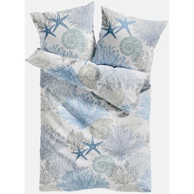 bonprix Linon-Bettwäsche - blau - Size: 1 (1x 80/80 cm, 1x 135/200 cm) bonprix Linon-Bettwäsche - blau - Size: 1 (1x 80/80 cm, 1x 135/200 cm)