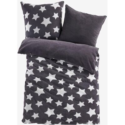 bonprix Wendbare Cashmere-Touch-Bettwäsche - grau - Size: 1 (1x 80/80 cm, 1x 135/200 cm) bonprix Wendbare Cashmere-Touch-Bettwäsche - grau - Size: 1 (1x 80/80 cm, 1x 135/200 cm)