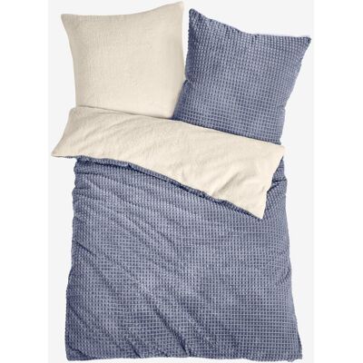 bonprix Wendbare Cashmere Touch Bettwäsche mit Hochtief-Effekt - blau - Size: 3 (2x 80/80 cm, 1x 200/200 cm) bonprix Wendbare Cashmere Touch Bettwäsche mit Hochtief-Effekt - blau - Size: 3 (2x 80/80 cm, 1x 200/200 cm)