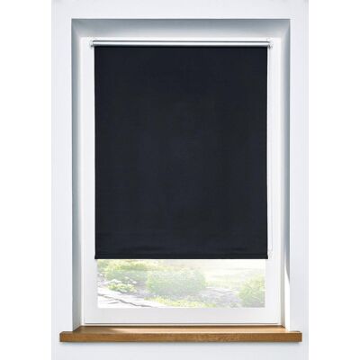 bonprix Verdunkelungsrollo ohne Bohren - schwarz - Size: 8 (H/B: 210/80 cm) bonprix Verdunkelungsrollo ohne Bohren - schwarz - Size: 8 (H/B: 210/80 cm)