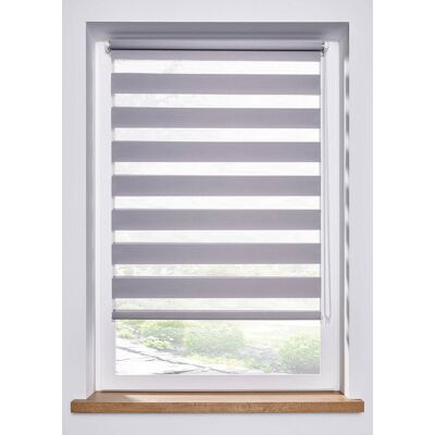 bonprix Doppelrollo ohne Bohren - grau - Size: 3 (H/B: 150/70 cm) bonprix Doppelrollo ohne Bohren - grau - Size: 3 (H/B: 150/70 cm)