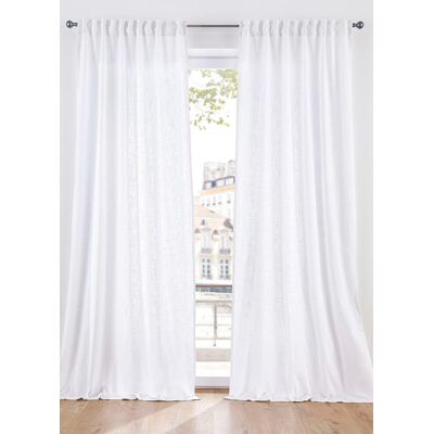 bonprix Vorhang aus reiner Bio-Baumwolle (1er Pack) - weiß - Size: 1 (H/B: 145/140 cm) bonprix Vorhang aus reiner Bio-Baumwolle (1er Pack) - weiß - Size: 1 (H/B: 145/140 cm)