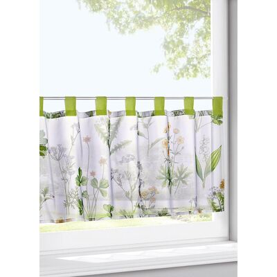 bonprix Scheibengardine mit Gräser Druck mit recyceltem Polyester - grün - Size: 1 (H/B: 30/90 cm) bonprix Scheibengardine mit Gräser Druck mit recyceltem Polyester - grün - Size: 1 (H/B: 30/90 cm)