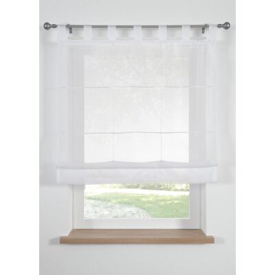 bonprix Faltrollo aus leichtem Voile - weiß - Size: 1 (H/B: 155/60 cm) bonprix Faltrollo aus leichtem Voile - weiß - Size: 1 (H/B: 155/60 cm)