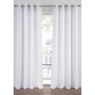 bonprix Blickdichte Vorhänge aus Microfaser (2er Pack) - weiß - Size: 4 (H/B: 245/140 cm) bonprix Blickdichte Vorhänge aus Microfaser (2er Pack) - weiß - Size: 4 (H/B: 245/140 cm)