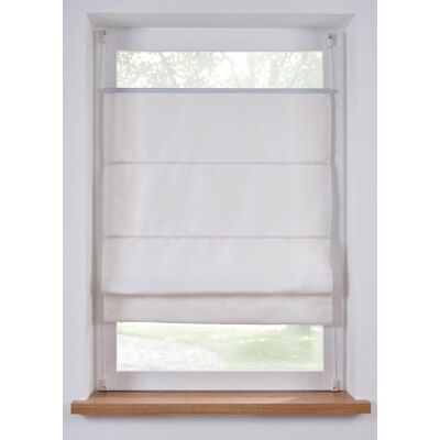bonprix Faltrollo einfarbig - weiß - Size: 4 (H/B: 130/100 cm) bonprix Faltrollo einfarbig - weiß - Size: 4 (H/B: 130/100 cm)