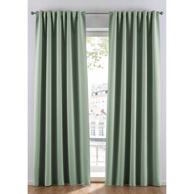 bonprix Abdunkelnder Vorhang, in vielen Größen (1er Pack) - grün - Size: 8 (H/B: 245/270 cm) bonprix Abdunkelnder Vorhang, in vielen Größen (1er Pack) - grün - Size: 8 (H/B: 245/270 cm)