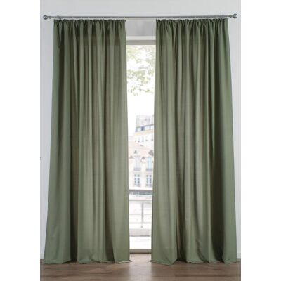 bonprix Pflegeleichte Vorhänge mit recyceltem Polyester (2er Pack) - grün - Size: 2 (H/B: 175/140 cm) bonprix Pflegeleichte Vorhänge mit recyceltem Polyester (2er Pack) - grün - Size: 2 (H/B: 175/140 cm)