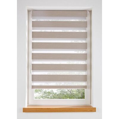 bonprix Doppelrollo mit Struktur - beige - Size: 8 (H/B: 130/120 cm) bonprix Doppelrollo mit Struktur - beige - Size: 8 (H/B: 130/120 cm)
