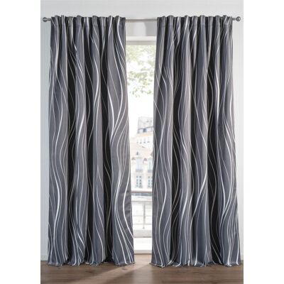 bonprix Abdunkelnder Vorhang mit recyceltem Polyester (1er Pack) - grau - Size: 4 (H/B: 245/135 cm) bonprix Abdunkelnder Vorhang mit recyceltem Polyester (1er Pack) - grau - Size: 4 (H/B: 245/135 cm)