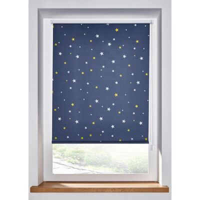 bonprix Verdunkelungsrollo mit Sternen Druck - blau - Size: 3 (H/B: 150/70 cm) bonprix Verdunkelungsrollo mit Sternen Druck - blau - Size: 3 (H/B: 150/70 cm)